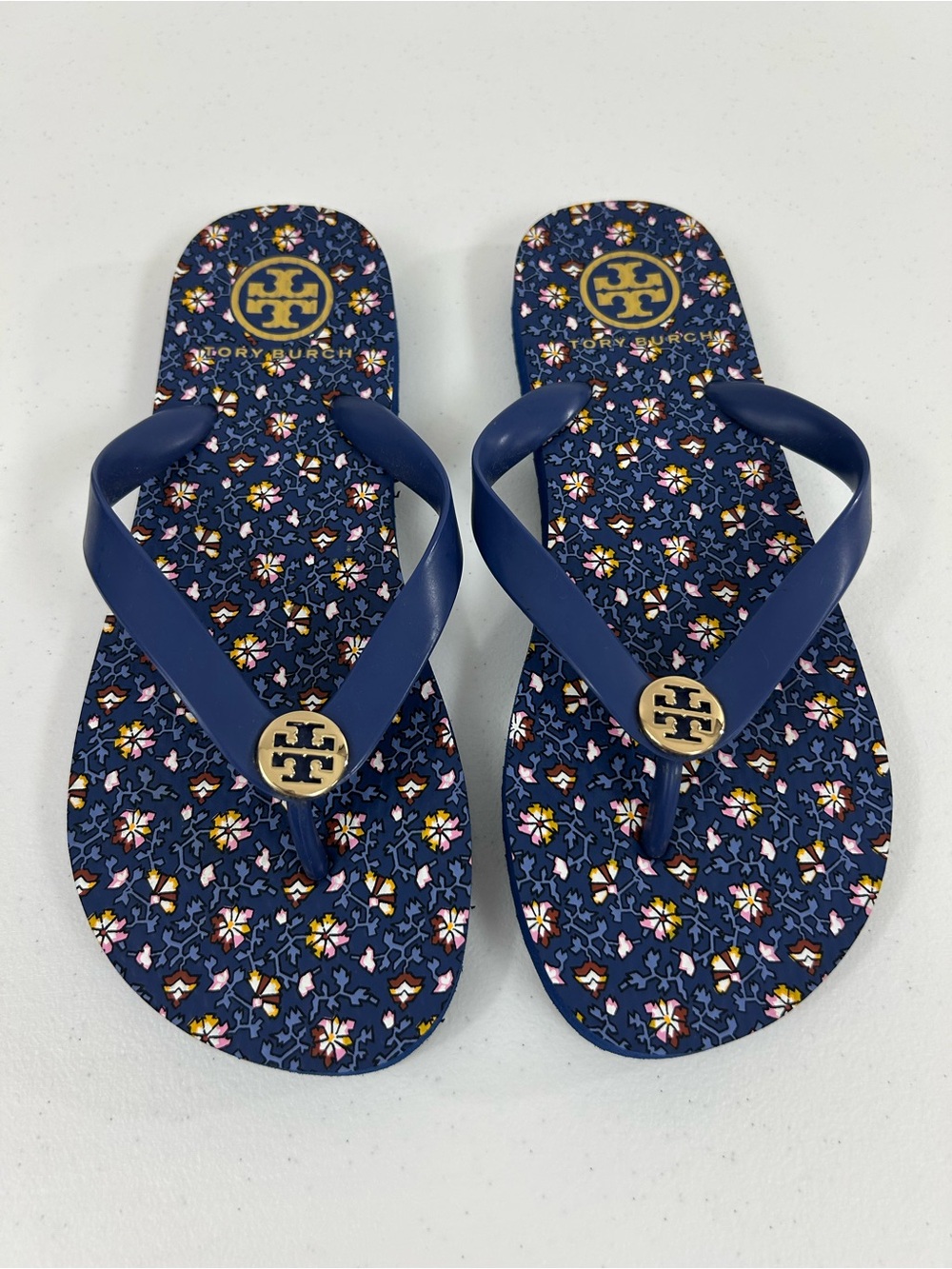 Tory Burch Women's Thin Flip-flops In Fresh Blueberry